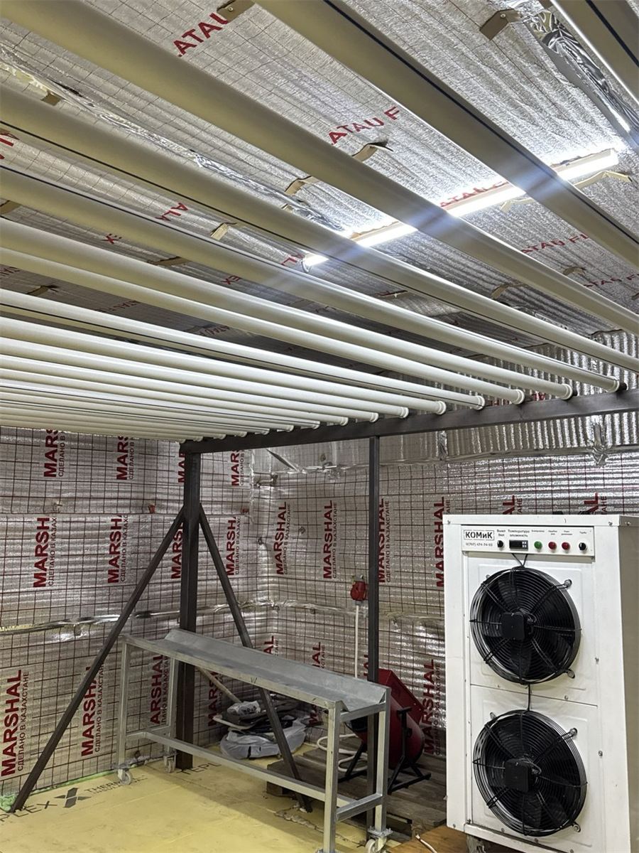 Сушильная камера для ковров, 35–40 °C